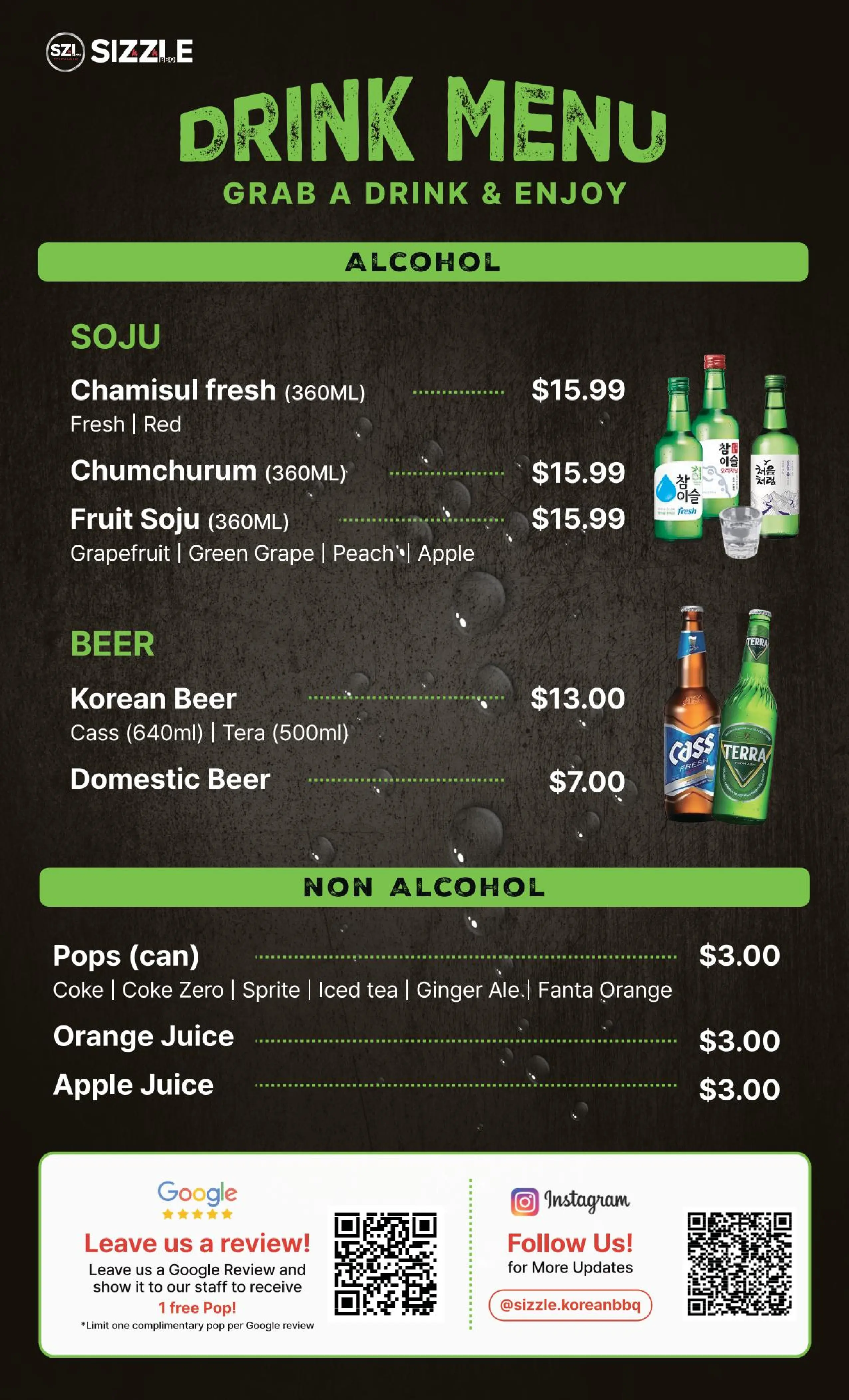 Drink Menu